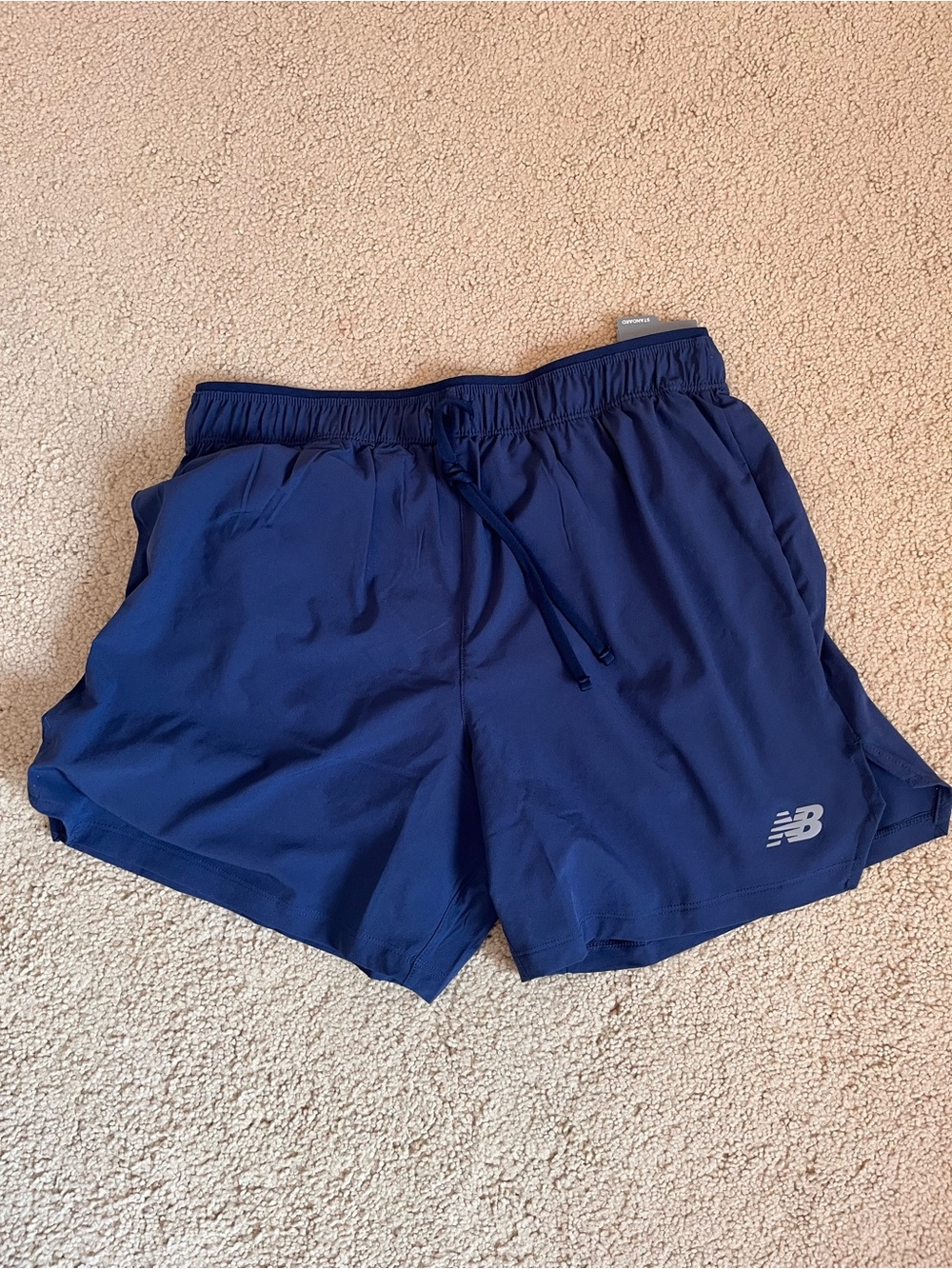 NWT New Balance Navy RC 5" Inseam Brief Running Shorts